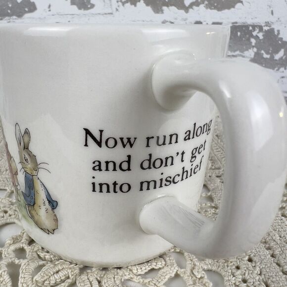 Wedgwood 1991 Peter Rabbit Child's Cup Mug Beatrix Potter‎ England - Picture 4 of 7
